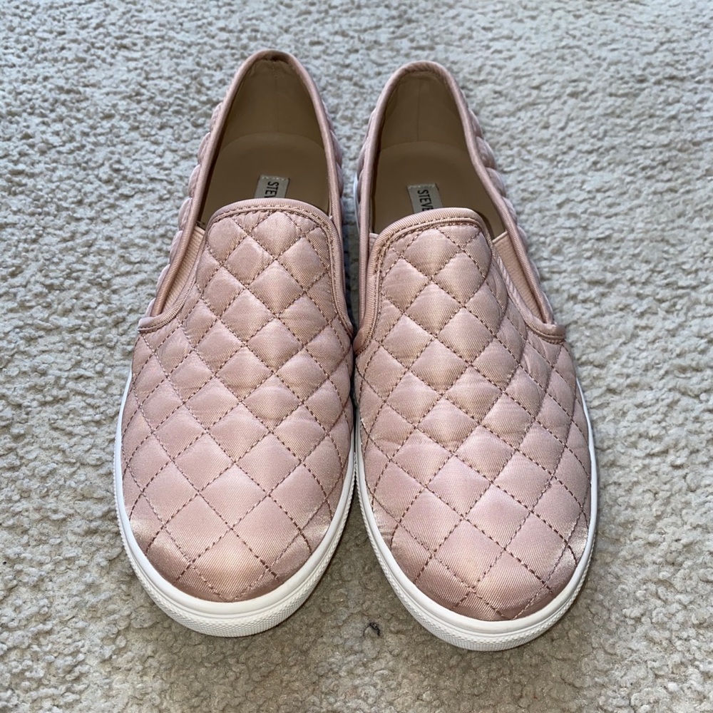 Pink Steve Madden Slip Ons